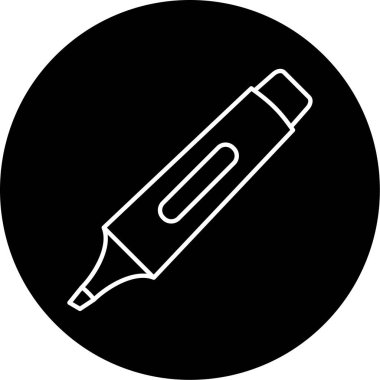 İş ve vektör illüstrasyonu için basit simgeyi vurgula