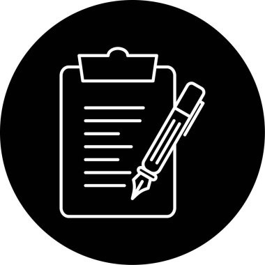 İş için basit pano simgesi, vektör illüstrasyonu