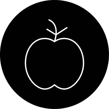 İş için basit Apple simgesi, vektör illüstrasyonu