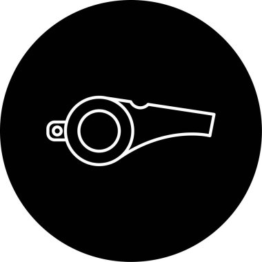 İş için basit simge ıslık, vektör illüstrasyonu