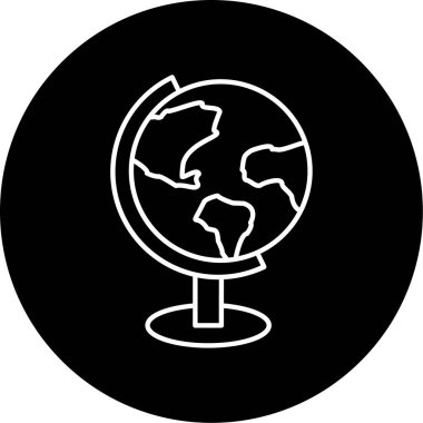 İş ve vektör illüstrasyonu için küresel simge