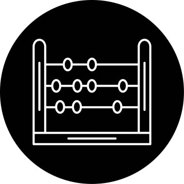 Abaküs iş ve vektör illüstrasyonu için basit simge