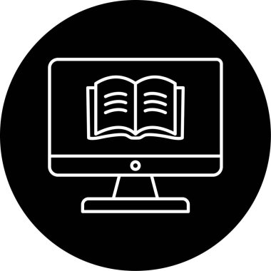 İş ve vektör illüstrasyonu için basit simge öğreniliyor