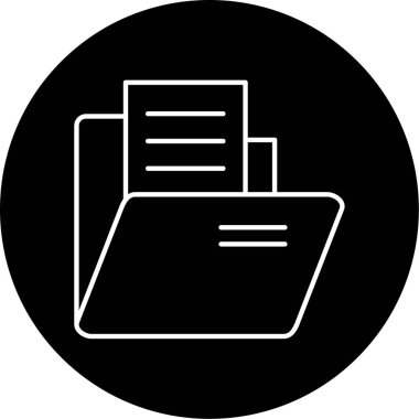 İş için basit dizin simgesi, vektör illüstrasyonu