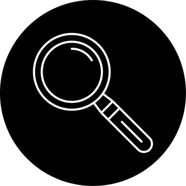 İş ve vektör illüstrasyonu için büyüteç simgesi