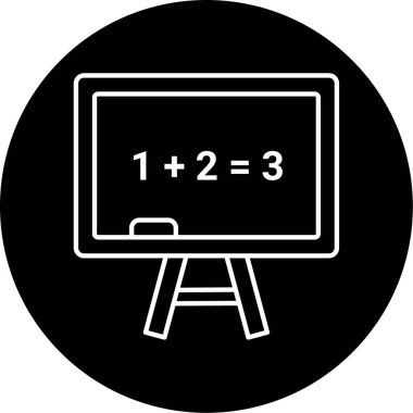 Beyaz Tahta iş için basit simge, vektör illüstrasyonu