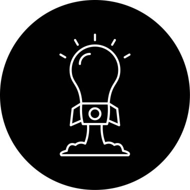 İş ve vektör illüstrasyonu için basit simge başlat