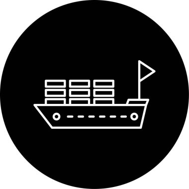 İş ve vektör illüstrasyonu için basit bir simge gönder