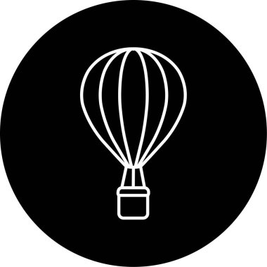 Hava Balonu iş için basit simge, vektör illüstrasyonu