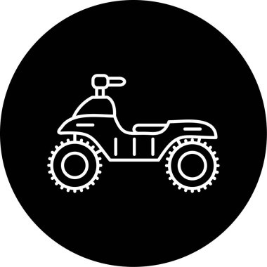 İş için basit Atv simgesi, vektör illüstrasyonu