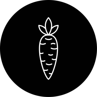 İş için basit havuç simgesi, vektör illüstrasyonu