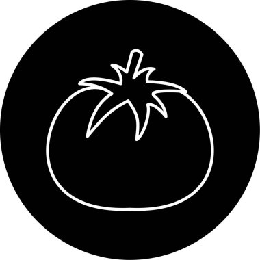 İş için basit domates simgesi, vektör illüstrasyonu