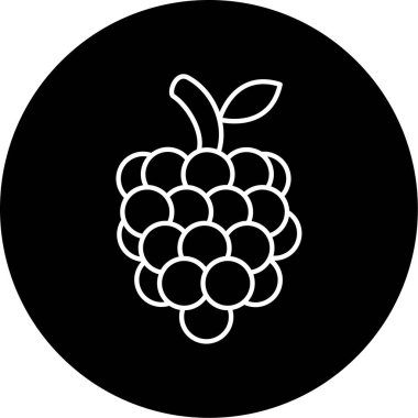 İş için basit ahududu simgesi, vektör illüstrasyonu