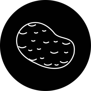 İş için basit bir patates simgesi, vektör illüstrasyonu