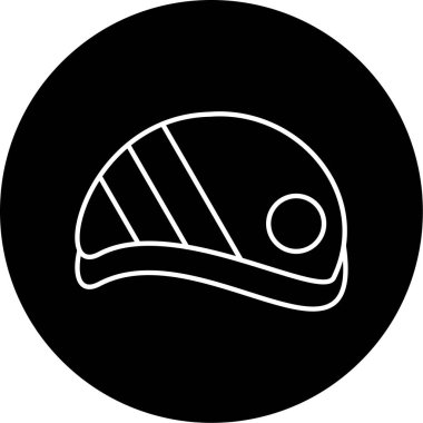 İş için basit biftek simgesi, vektör illüstrasyonu