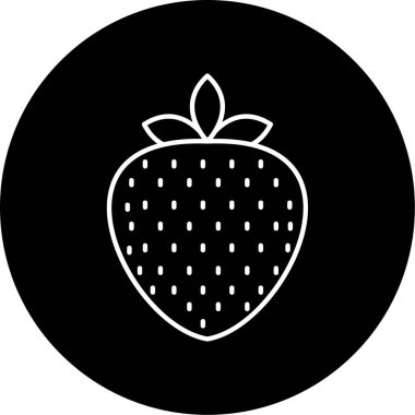 İş için basit çilek simgesi, vektör illüstrasyonu