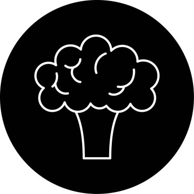 İş için basit brokoli simgesi, vektör illüstrasyonu