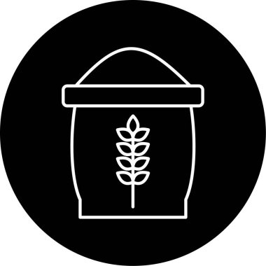 İş için basit un simgesi, vektör illüstrasyonu