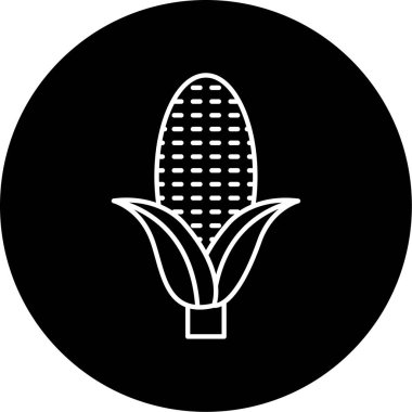 İş için mısır basit simgesi, vektör illüstrasyonu