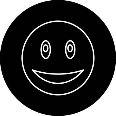 İş ve vektör illüstrasyonu için mutlu basit simge