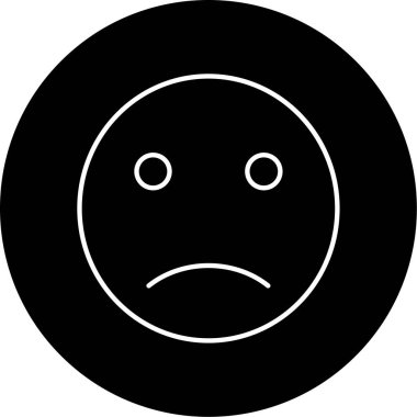 Üzücü simge vektör illüstrasyonu
