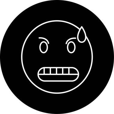 Soğuk simge vektör illüstrasyonu