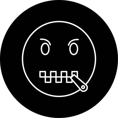 Gizli simge vektör illüstrasyonu