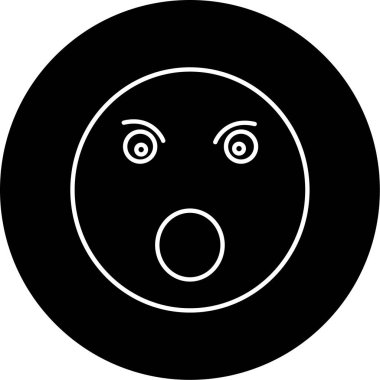 Şaşırtıcı simge vektör illüstrasyonu