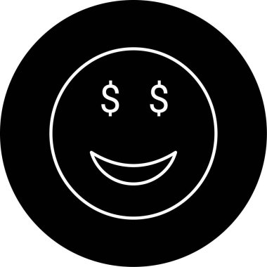 Açgözlülük simgesi vektör illüstrasyonu