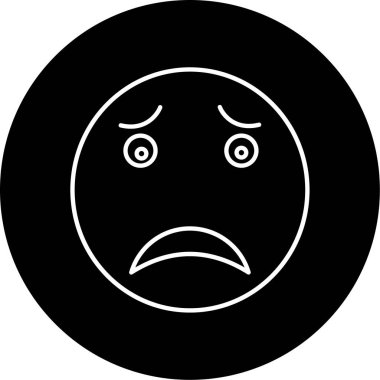 Yorgun simge vektör illüstrasyonu