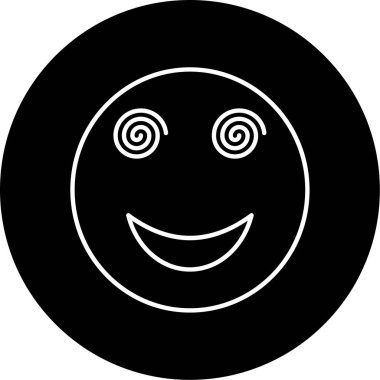 Baş döndürücü simge vektör illüstrasyonu