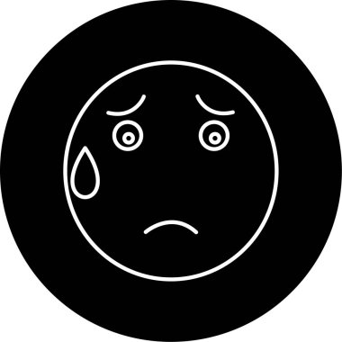 Utandırılmış simge vektör illüstrasyonu