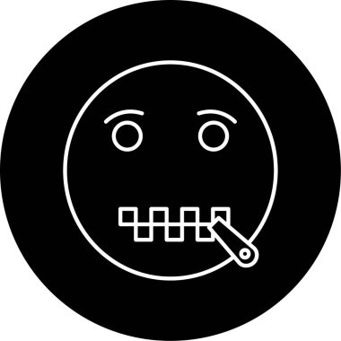 Sansürlenmiş simge vektör illüstrasyonu