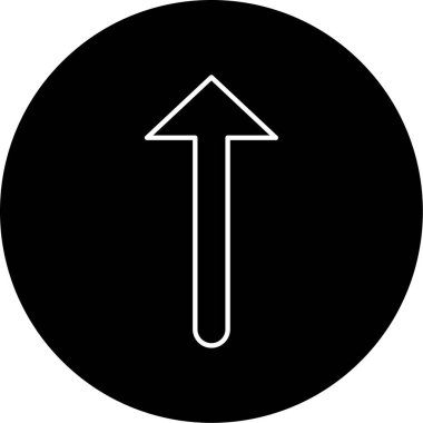 yukarı ok simgesi vektör illüstrasyonu