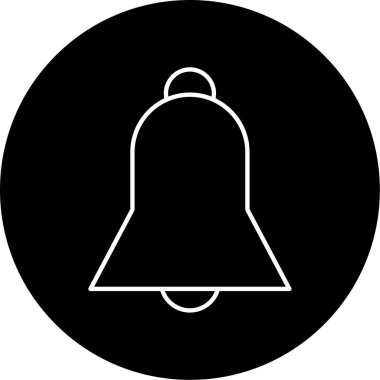 Bildirim Çanı simgesi vektör illüstrasyonu