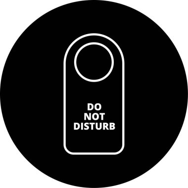 Simge vektör çizim rahatsız etmeyin