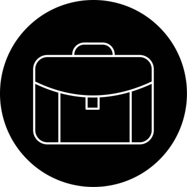 evrak çantası ikonu vektör illüstrasyonu