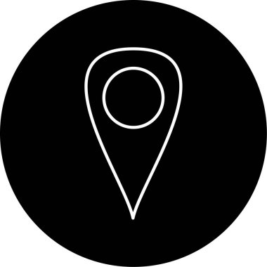 gps simge vektör illüstrasyonu