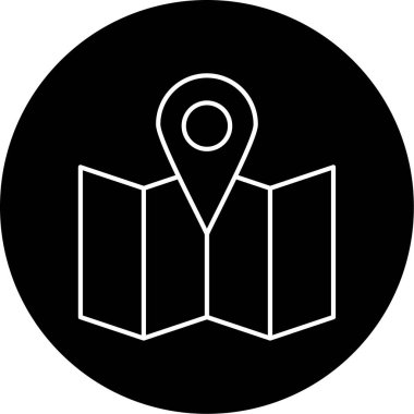 konum simgesi vektör illüstrasyonu