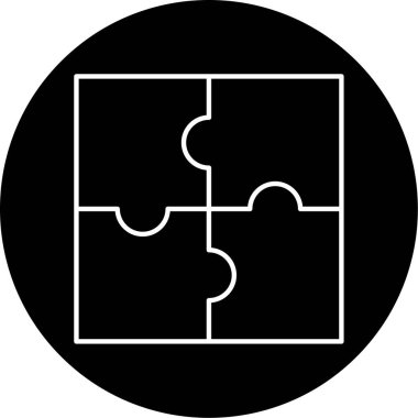 adet simge vektör çizim puzzle