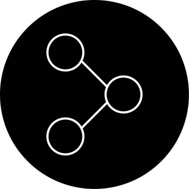 paylaşımlı simge vektör illüstrasyonu