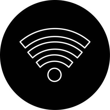 wifi sinyal vektör illüstrasyonu