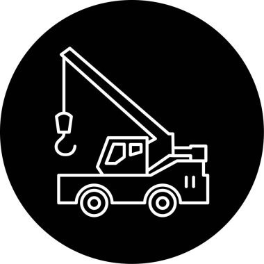 vinç simgesi vektör illüstrasyonu