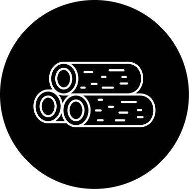 Tahta Günlük Kaydı vektör illüstrasyonu