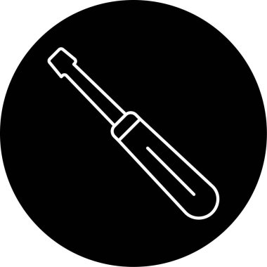 tornavida ikonu vektör çizimi