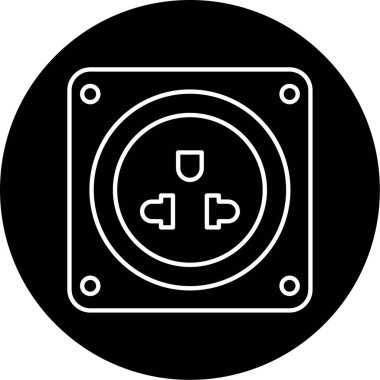 soket simge vektör çizim