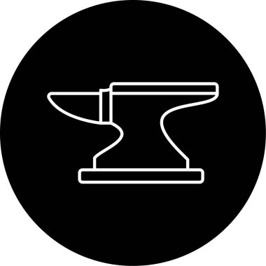 Örs simgesi vektör illüstrasyonu