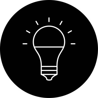  Lider Ampul simgesi vektör illüstrasyonu