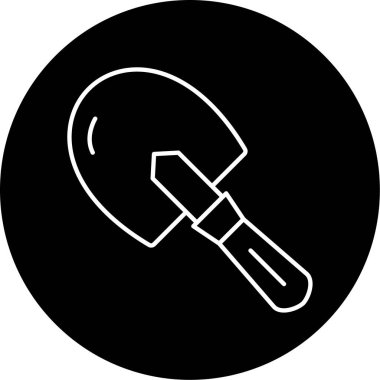 Trowel simge vektör illüstrasyonu