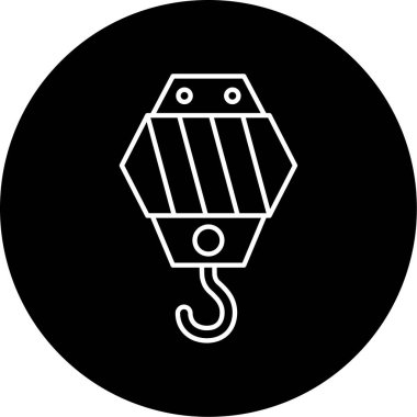 kanca ikon vektör illüstrasyonu